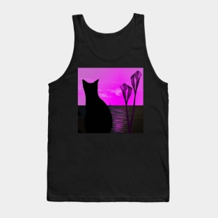 Black cat Tank Top